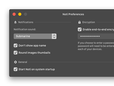 Noti System Settings Panel app apple apple macos mac app macos macos sierra menu osx panel preferences setting panel settings