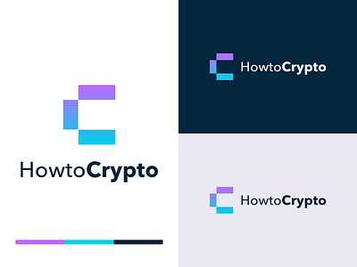 Logo design HowtoCrypto branding crypto logo