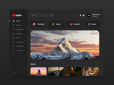 Youtube Re-Design