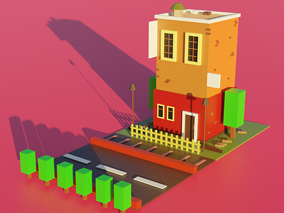 Low poly house