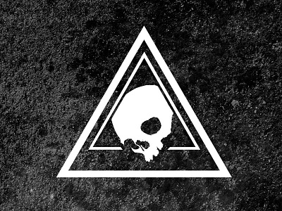 Drop grit skull space texture triangle