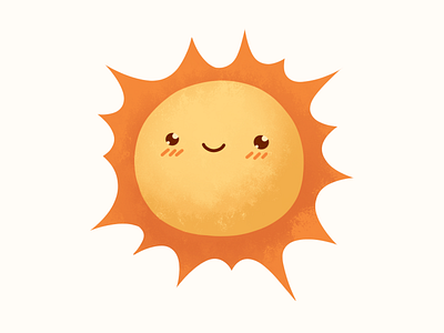 Sun character design emotion illustration sky smile social sticker sun telegram