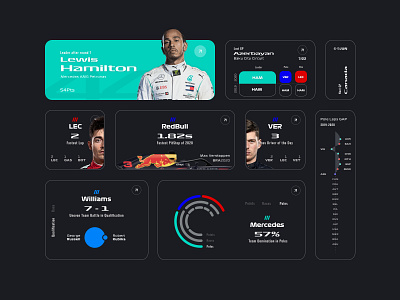 F1 Insights Dashboard chart dashboard dashboard design design f1 racing ux ux design web app