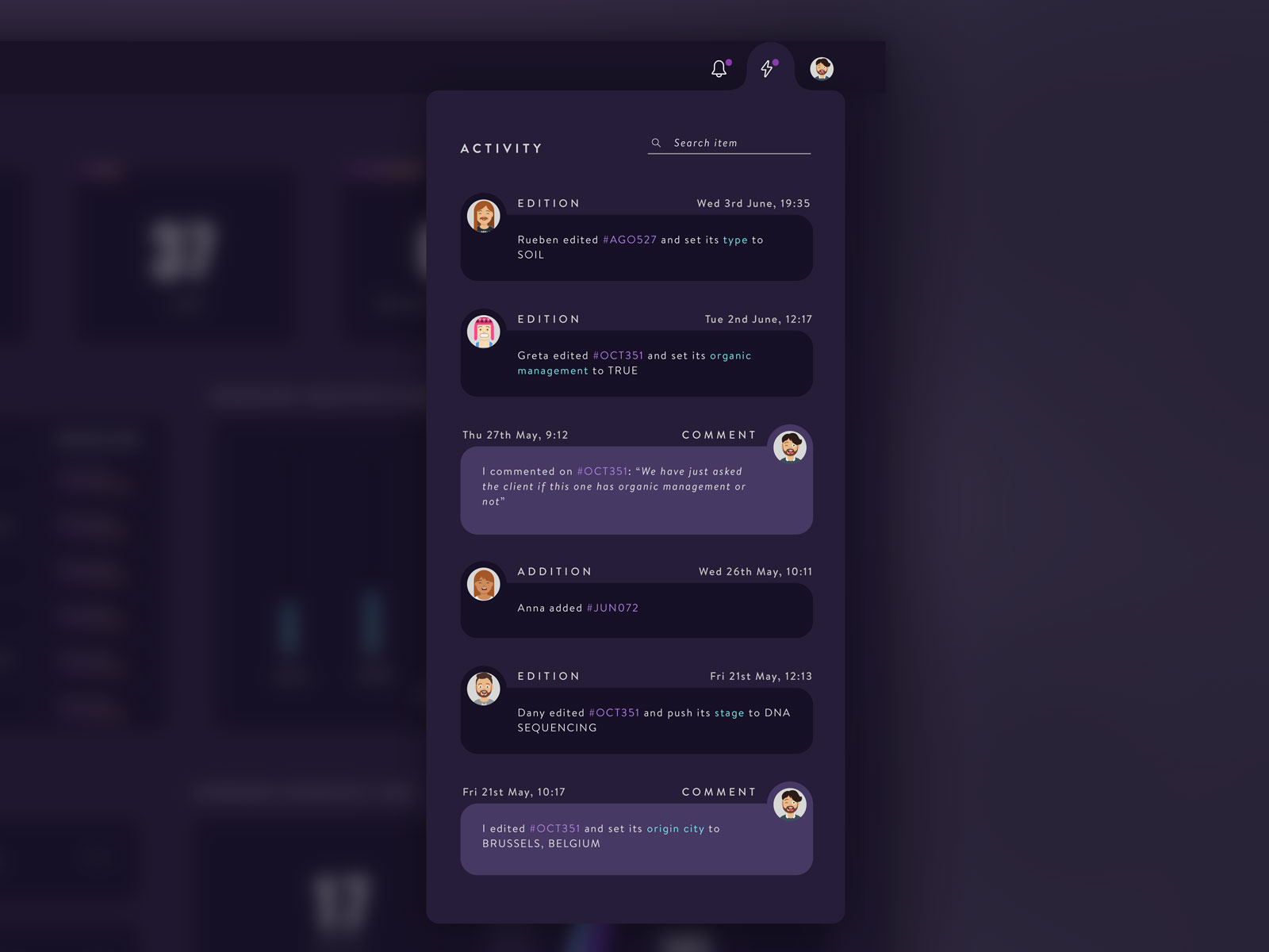 Activity Feed by eneasmarin on Dribbble