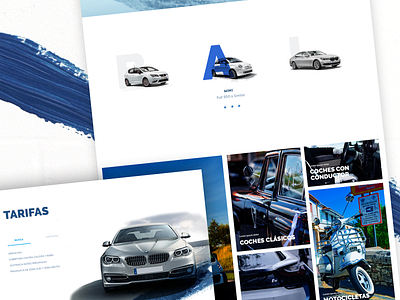 Car Rental blue car home page homepage landing page landing page design landingpage ux ux design
