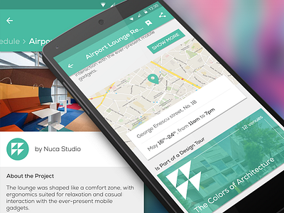 Event App Concept - Details android app concept event material romanian design week