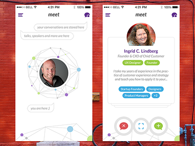 Tinder for Conferences? conference ios iphone loading meet mobile app people profile tinder