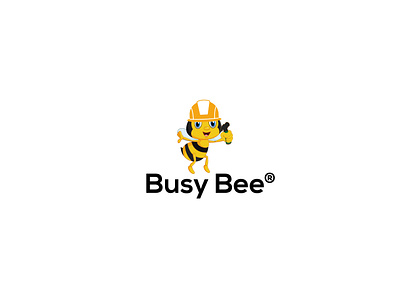 Busy Bee graphics illustration logodesign