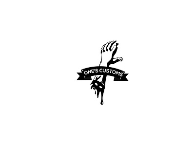 One s Customs ghost graphics illustration logodesign