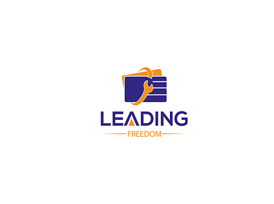 Leading freedom credit repair creditcard graphics illustration logodesign