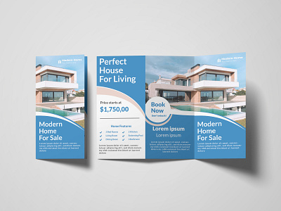 tri-fold home sale design brochure flyer graphic design home sale home trifold trifold