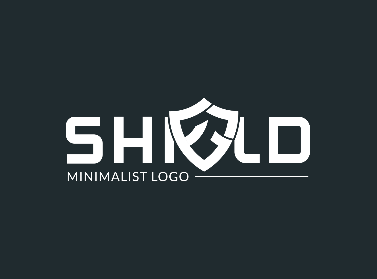 Shield minimal logo design by mdshamimreza on Dribbble