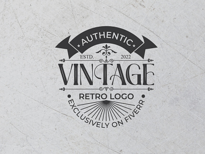 Vintage retro logo design graphics illustration logo design minimal logo minimalist logo vintage logo