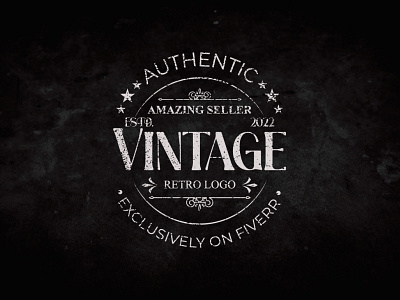 Vintage retro logo design