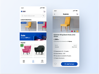 Furniture App Design