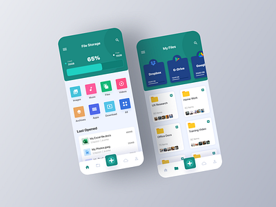 File Storage App UI Design 3dapp app cards clean cleanui colourful dailyui graphicdesign illustration ios minimal minimalism minimalist mobileui modern trendy ui uiux uxui vibrant