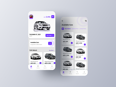 Car Rent App UI Design