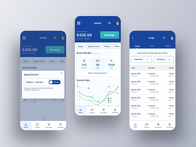 Mobile Operator App UI Design