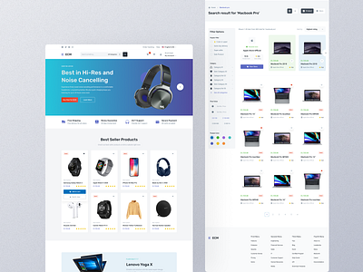 Ecommerce Landing Page UI UX Design