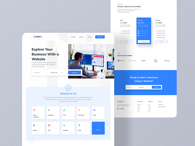 Agency Landing Page UI Design by ASAD on Dribbble