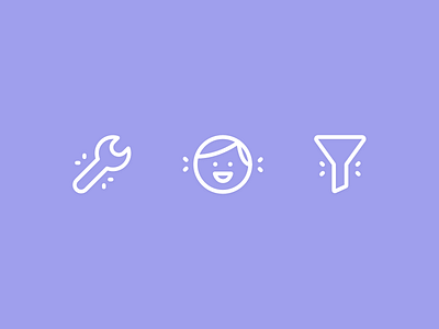 Kosma icon set filter flat icon interface outline profile round settings shiny ui