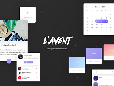 L'avent — free UI kit