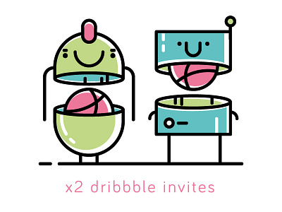 x2 invites dribbble invitation invite portofolio