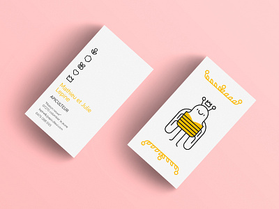 Business Cards Honey 2d bee business cards honey logo