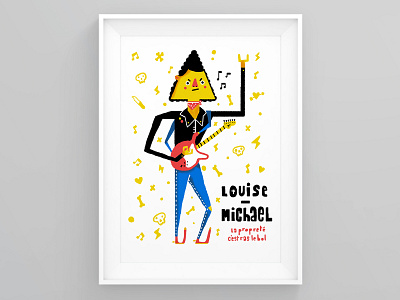 Louise Michael illustrator poster punk rock