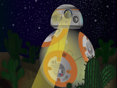 BB8 in desert