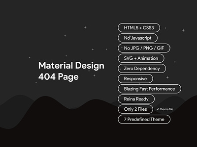 Material Design 404 Page