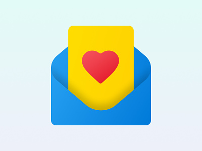 Love Letter - Based on Fluent Style from Microsoft fabric design favorite email favorite letter fluent fluent design fluent design system love love from love letter lovely microsoft sweetheart sweetie thanks giving valentine valentines day