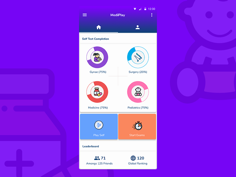Medical Quiz App Dashboard by Salman Hossain Saif on Dribbble