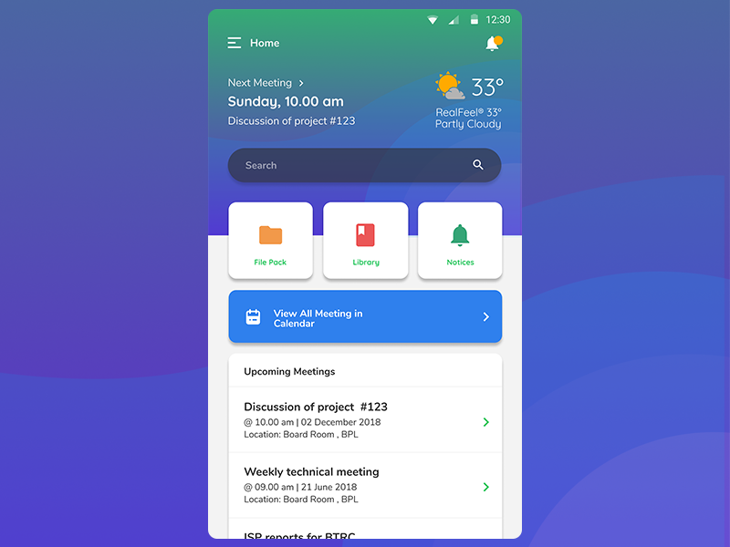 Meeting Management App | #MadeWithFigma meeting management meeting illustration ui flat design
