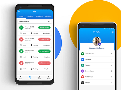 Tracksolid App Ui Car List Profile