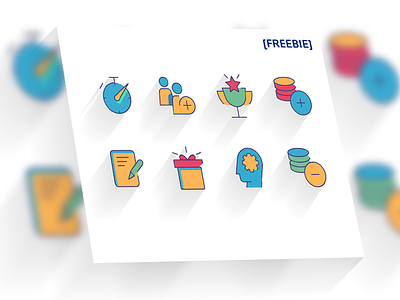 colorful free icons set animation app flat icon icons icons pack motion ui ux vector web