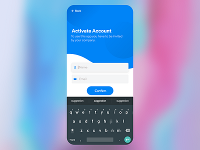 [Free Downlaod][Adobe XD] - Account Activation - Mobile App UI