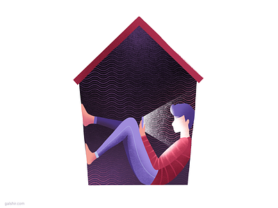 Staying Home illustration