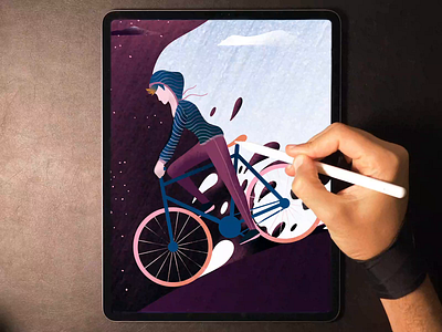 Cycling illustration