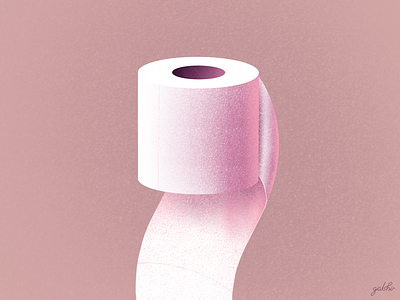 Toilet Paper by Gal Shir illustration