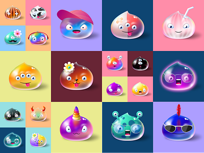 Slimes NFT illustration