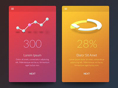 Data Visualization 3d app chart dashboard data graph mobile numbers ui ux