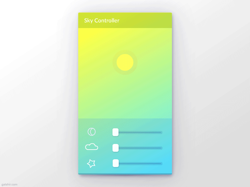 Sky Controller animated app day gif ios mobile night sky toggle ui ux weather