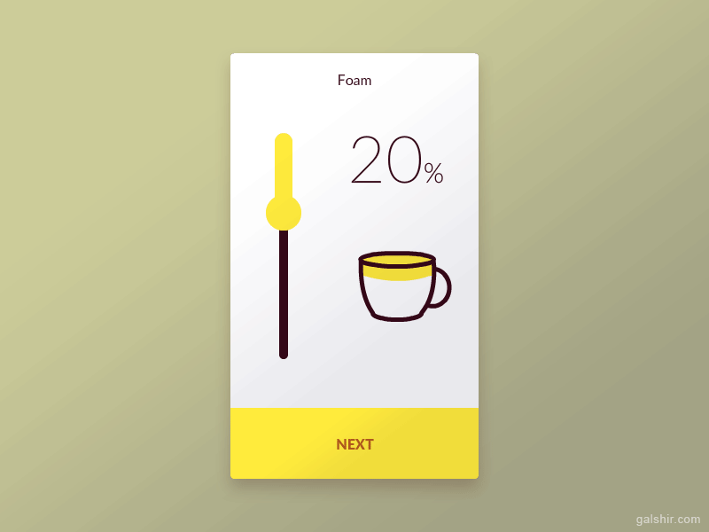 Coffee Maker App by Gal Shir on Dribbble