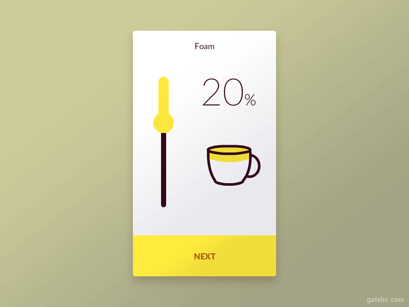 Coffee Maker App animation app inteface interaction mobile ui ux