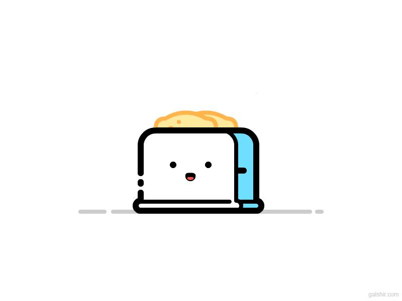 Toaster by Gal Shir on Dribbble