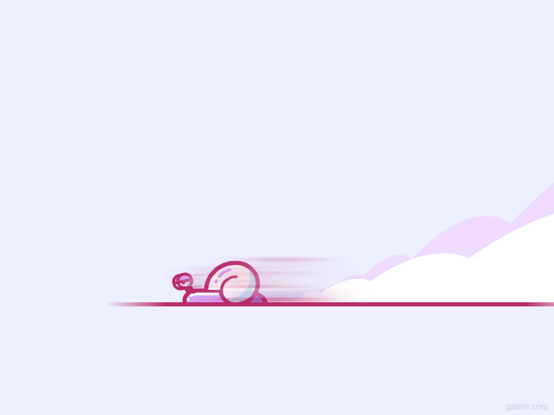 Snail animation character dust fast gif illustration race snail speed