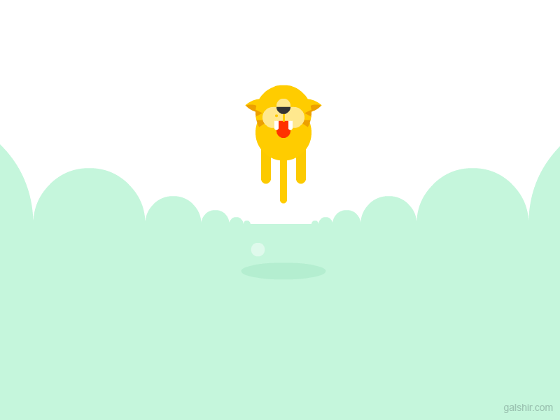 Tiger (Slow Motion) animal hunt fast slowmotion slow motion running run tiger character illustration gif animation