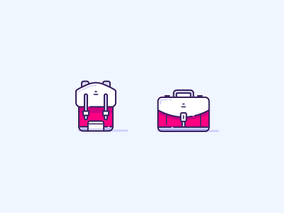 Bag & Suitcase bag icon icons illustration luggage packing suitcase travel ui ux