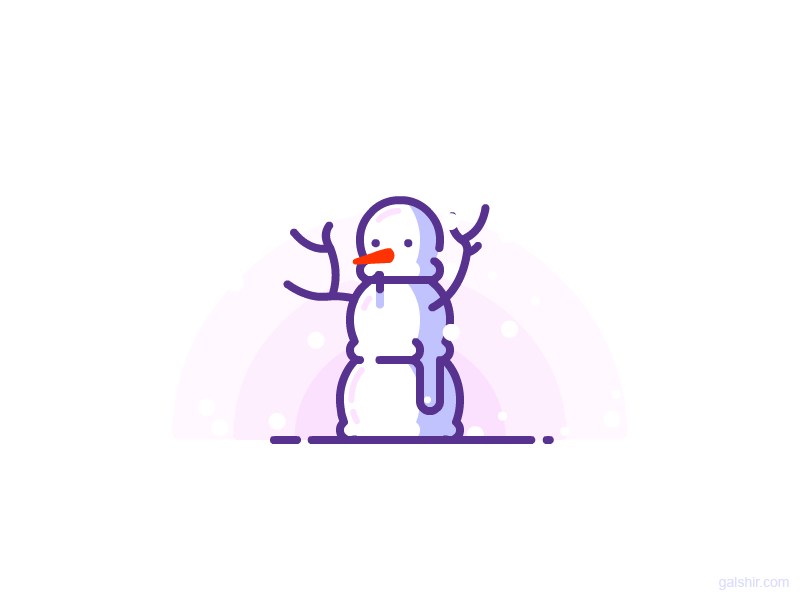 Snowman animation character christmas cold gif illustration snow snowman winter
